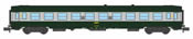 French SNCF Coach Class UIC CAR B10 Green/ALU Yellow Logo Era IV